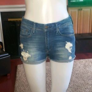 H&M Distressed Denim shorts